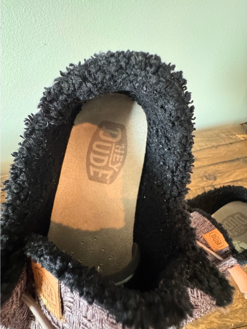 Hey Dude Women’s Wendy Warmth Casual Woven Slip-On Loafers in Mauve - Picture 8 of 11